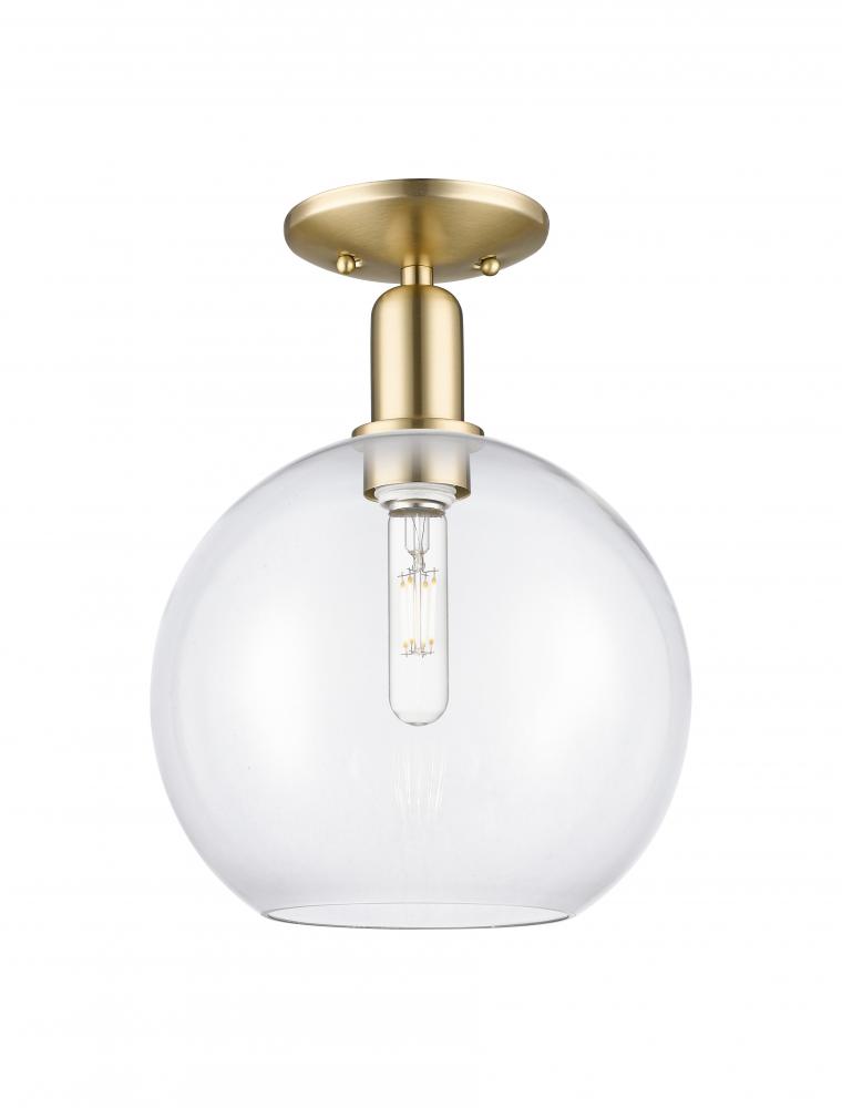Athens - 1 Light - 10 inch - Champagne Bronze - Semi-Flush Mount