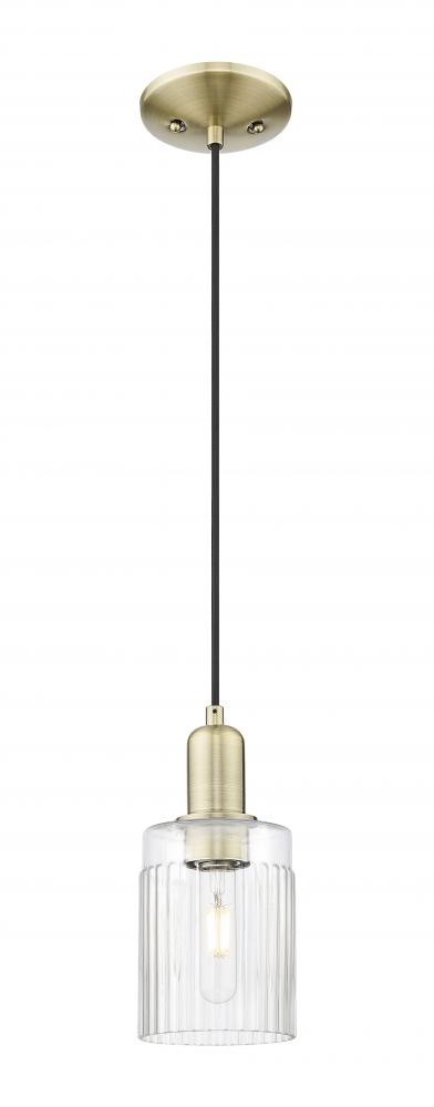 Hadley - 1 Light - 5 inch - Brushed Satin Nickel - Cord hung - Mini Pendant