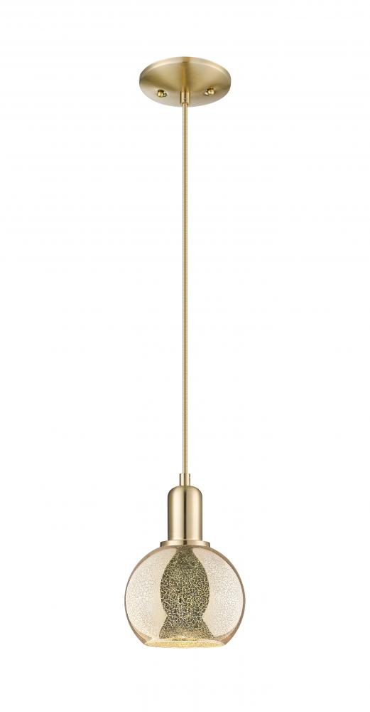 Athens - 1 Light - 8 inch - Champagne Bronze - Cord hung - Mini Pendant