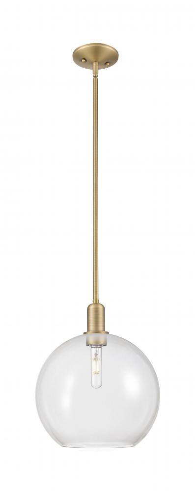 Athens - 1 Light - 12 inch - Brushed Brass - Stem hung - Mini Pendant
