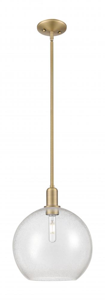 Athens - 1 Light - 12 inch - Brushed Brass - Stem hung - Mini Pendant