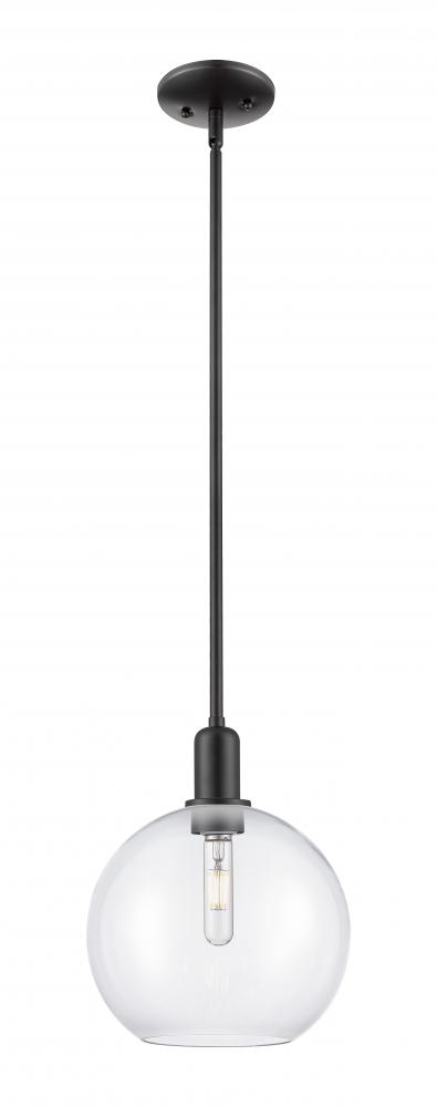 Athens - 1 Light - 10 inch - Matte Black - Stem hung - Mini Pendant