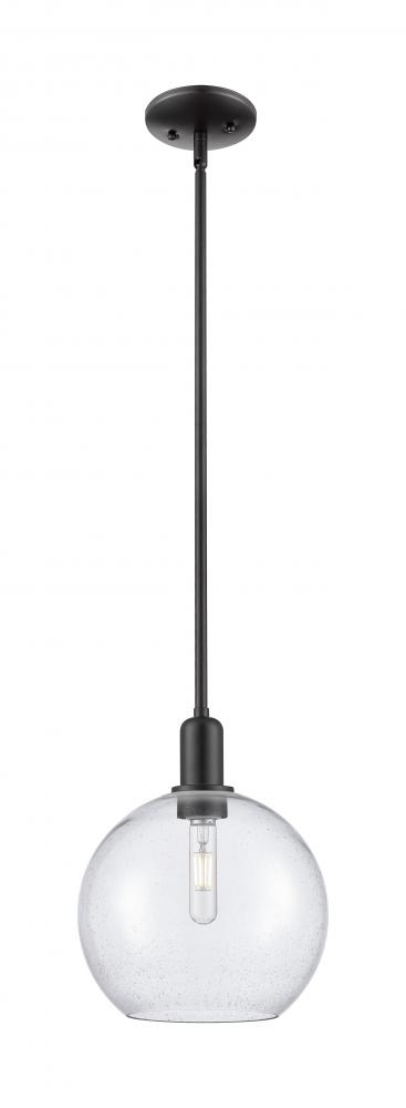 Athens - 1 Light - 10 inch - Matte Black - Stem hung - Mini Pendant