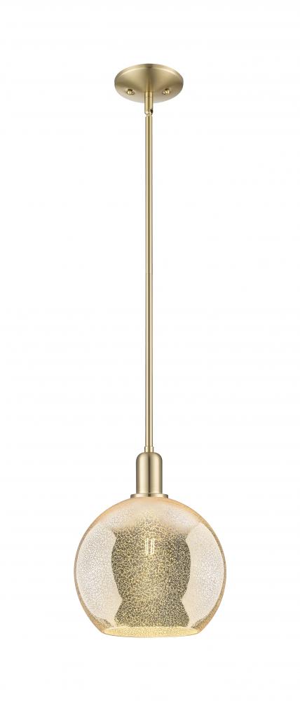 Athens - 1 Light - 10 inch - Champagne Bronze - Stem hung - Mini Pendant