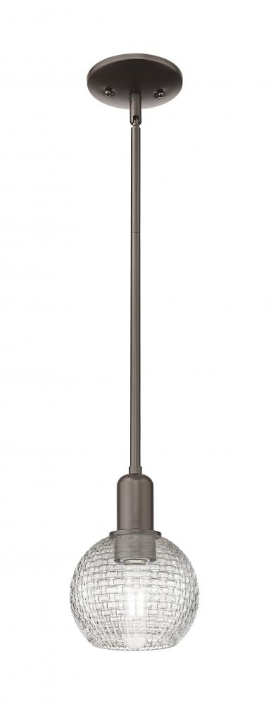 Athens - 1 Light - 6 inch - Oil Rubbed Bronze - Stem hung - Mini Pendant