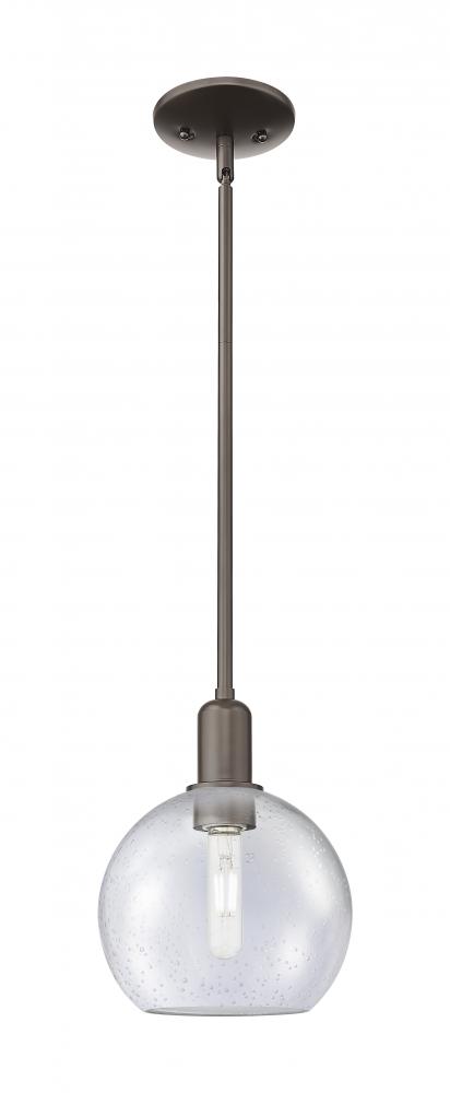 Athens - 1 Light - 8 inch - Oil Rubbed Bronze - Stem hung - Mini Pendant
