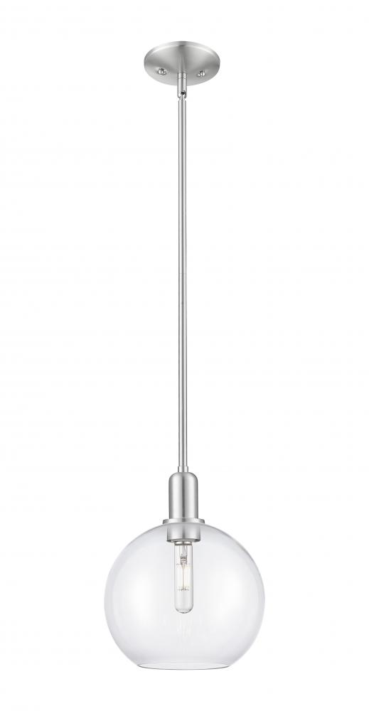 Athens - 1 Light - 10 inch - Brushed Satin Nickel - Stem hung - Mini Pendant