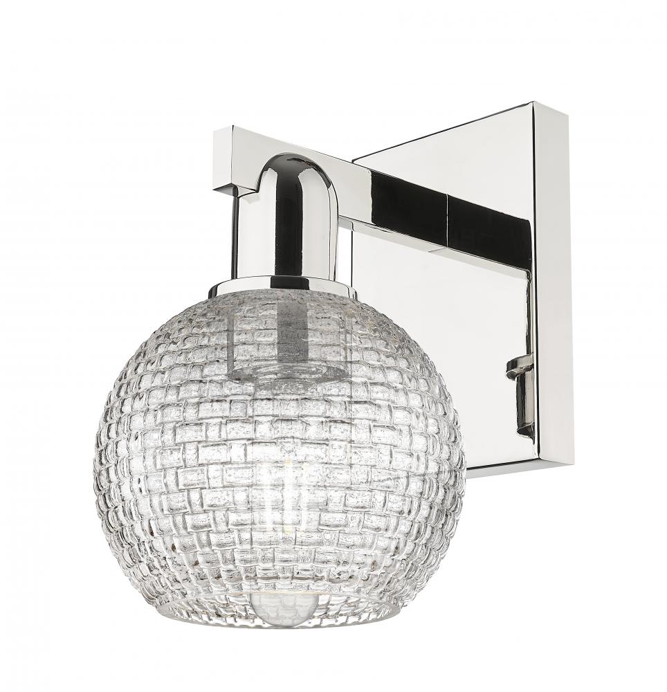 Athens - 1 Light - 6 inch - Polished Nickel - Sconce