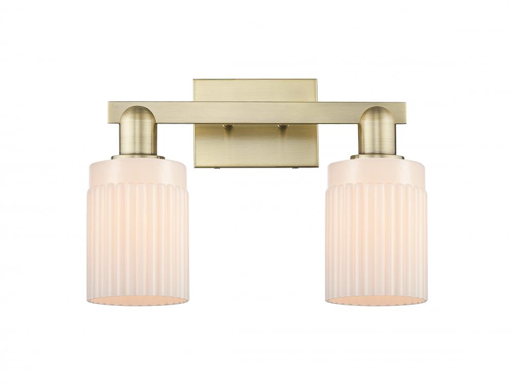 Hadley - 2 Light - 16 inch - Antique Copper - Bath Vanity Light