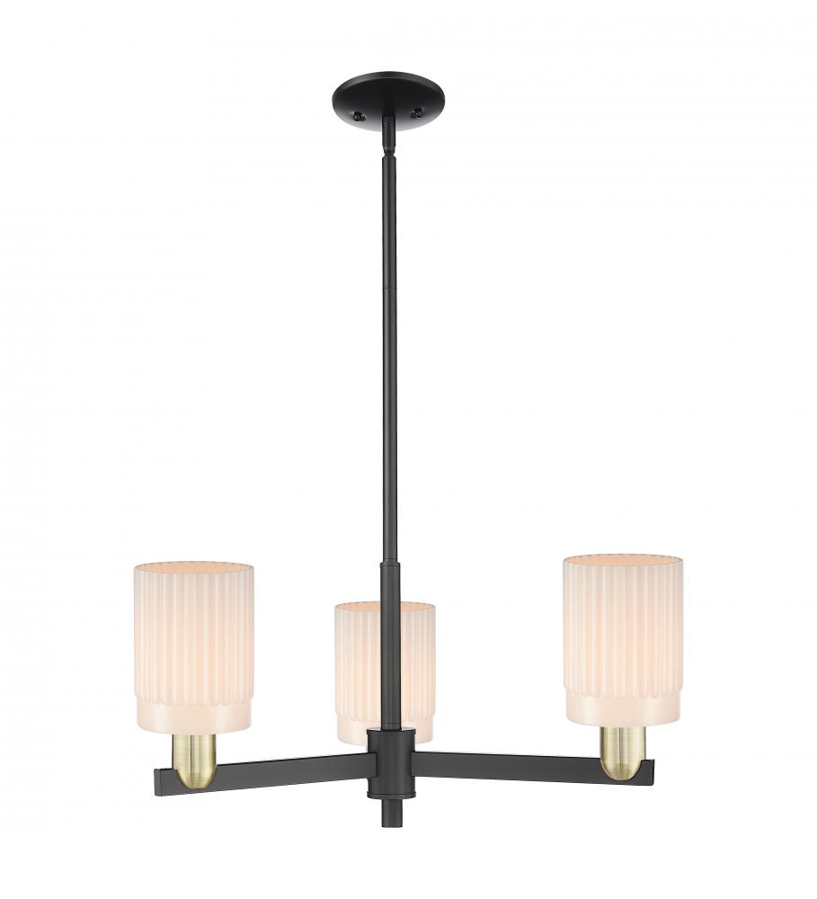 Hadley - 3 Light - 26 inch - Black Antique Brass - Stem hung - Flush Mount