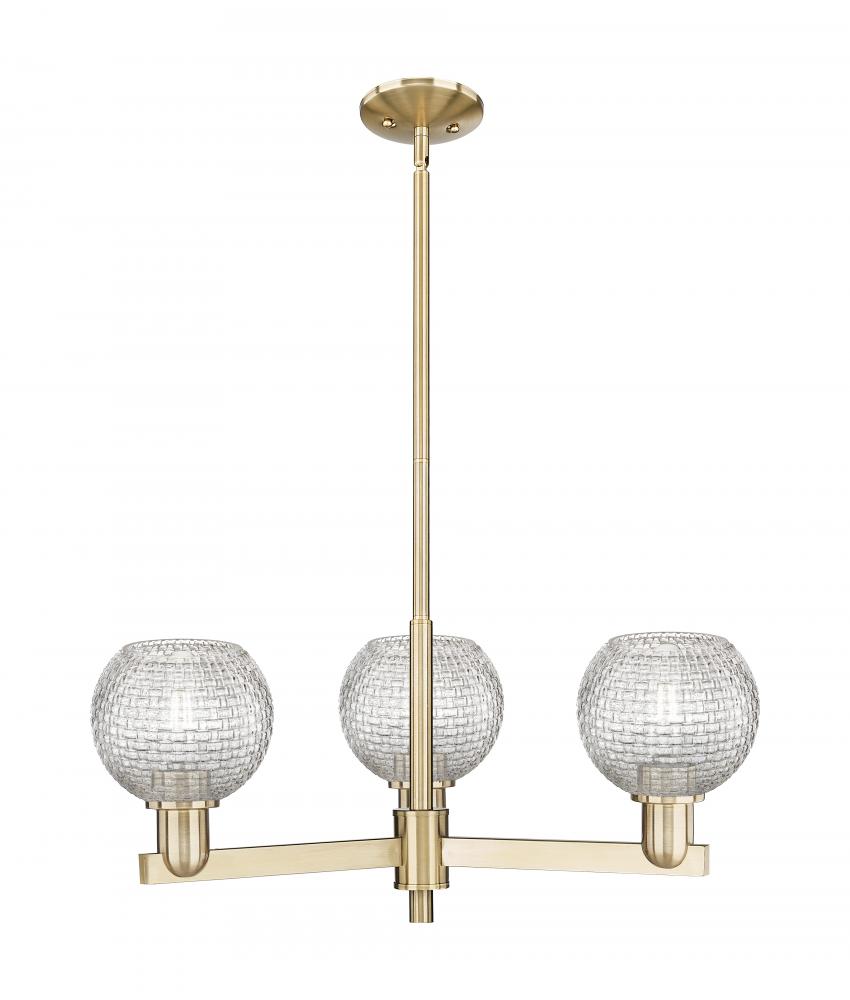 Athens - 3 Light - 28 inch - Champagne Bronze - Stem hung - Flush Mount