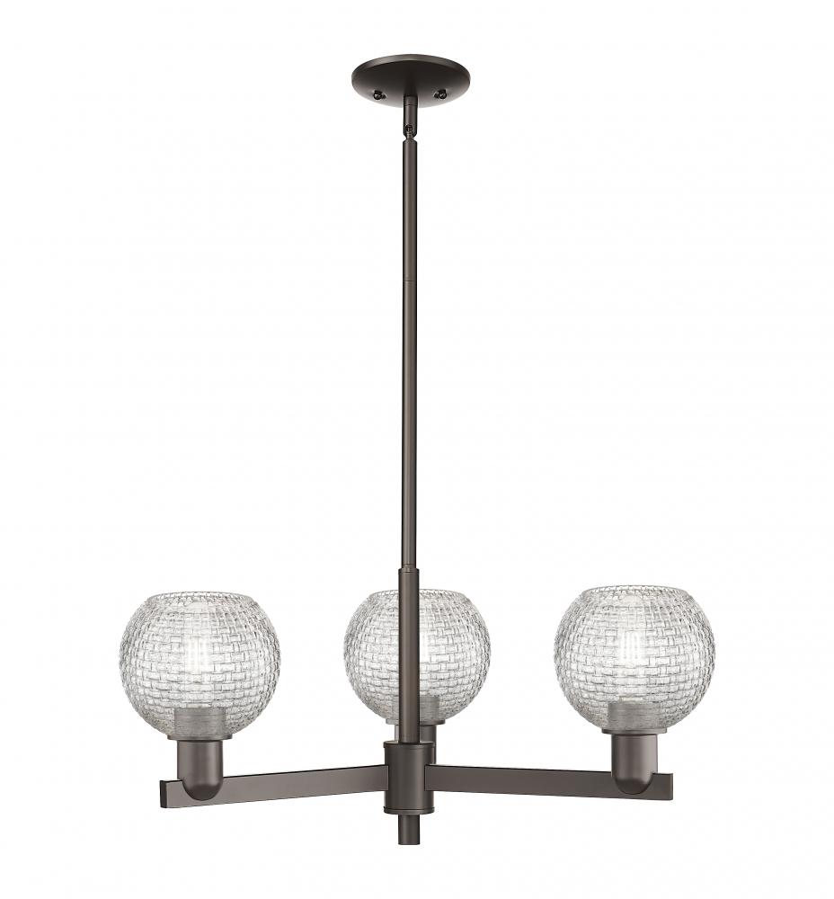 Athens - 3 Light - 28 inch - Oil Rubbed Bronze - Stem hung - Flush Mount