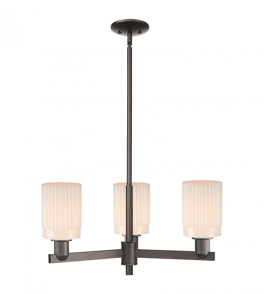 Hadley - 3 Light - 26 inch - Oil Rubbed Bronze - Stem hung - Flush Mount