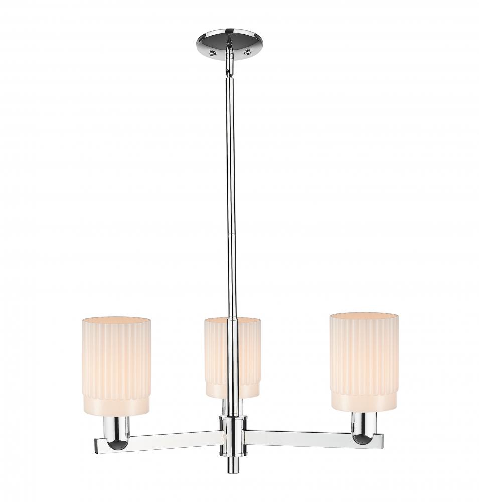 Hadley - 3 Light - 26 inch - Polished Chrome - Stem hung - Flush Mount