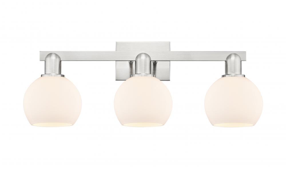 Athens - 3 Light - 25 inch - Brushed Satin Nickel - Bath Vanity Light