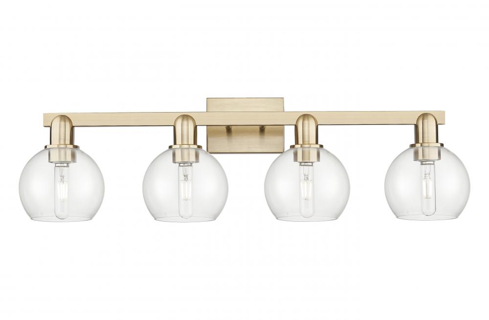 Athens - 4 Light - 33 inch - Champagne Bronze - Bath Vanity Light