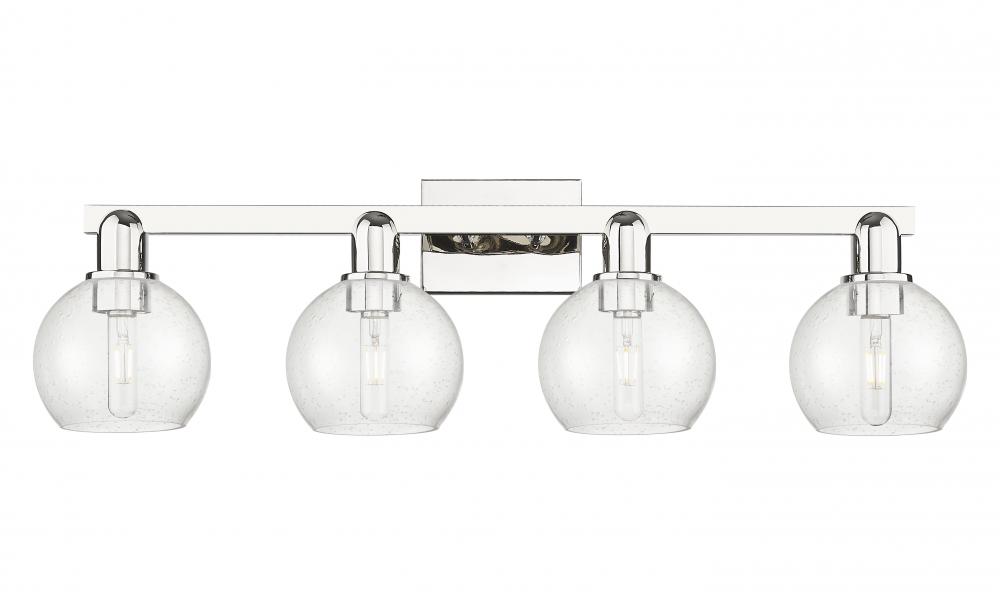 Athens - 4 Light - 33 inch - Polished Nickel - Bath Vanity Light