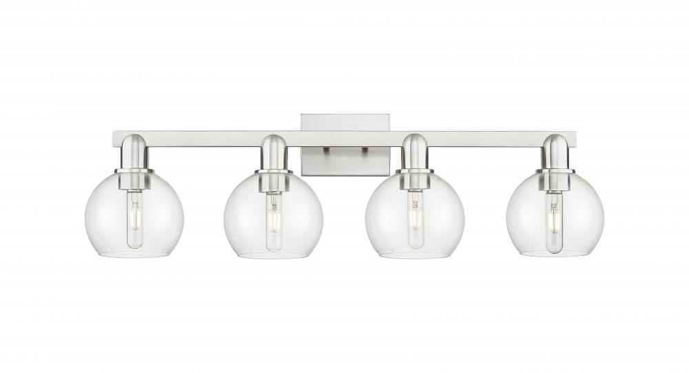 Athens - 4 Light - 33 inch - Brushed Satin Nickel - Bath Vanity Light