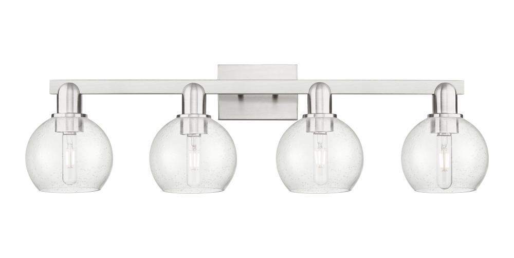 Athens - 4 Light - 33 inch - Brushed Satin Nickel - Bath Vanity Light