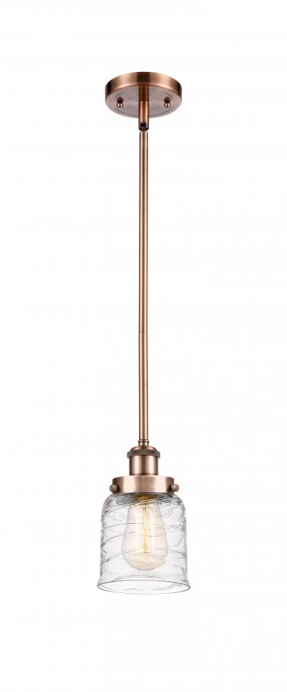 Bell - 1 Light - 5 inch - Antique Copper - Mini Pendant