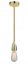 Innovations Lighting 100GD-10CR-4GD - Fairchild - 1 Light - 2 inch - Gold - Cord hung - Mini Pendant