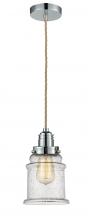 Innovations Lighting 100PC-10RE-2H-PC-G184 - Winchester - 1 Light - 8 inch - Polished Chrome - Cord hung - Mini Pendant