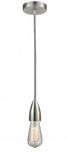 Innovations Lighting 100SN-10BW-4SN - Fairchild - 1 Light - 2 inch - Satin Nickel - Cord hung - Mini Pendant