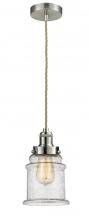 Innovations Lighting 100SN-10RE-1H-SN-G184 - Edison - 1 Light - 8 inch - Satin Nickel - Cord hung - Mini Pendant