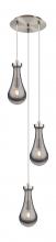 Innovations Lighting 113-451-1P-SN-G451-5SM - Owego - 3 Light - 13 inch - Brushed Satin Nickel - Multi Pendant