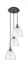 Innovations Lighting 113B-3P-BAB-GBD-94 - Bristol - 3 Light - 16 inch - Black Antique Brass - Cord Hung - Multi Pendant