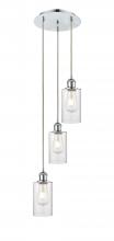 Innovations Lighting 113B-3P-PC-G804 - Clymer - 3 Light - 10 inch - Polished Chrome - Cord Hung - Multi Pendant