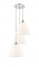 Innovations Lighting 113B-3P-PC-GBD-121 - Bristol - 3 Light - 19 inch - Polished Chrome - Cord Hung - Multi Pendant