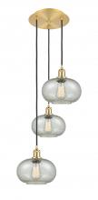 Innovations Lighting 113B-3P-SG-G249 - Gorham - 3 Light - 16 inch - Satin Gold - Cord Hung - Multi Pendant