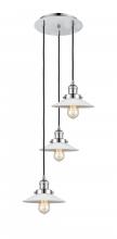 Innovations Lighting 113F-3P-PC-G1 - Halophane - 3 Light - 16 inch - Polished Chrome - Cord hung - Multi Pendant