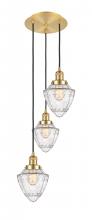 Innovations Lighting 113F-3P-SG-G664-7 - Bullet - 3 Light - 14 inch - Satin Gold - Cord hung - Multi Pendant