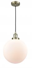 Innovations Lighting 201C-AB-G201-12 - Beacon - 1 Light - 12 inch - Antique Brass - Cord hung - Mini Pendant