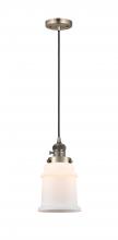Innovations Lighting 201CSW-AB-G181 - Canton - 1 Light - 6 inch - Antique Brass - Cord hung - Mini Pendant