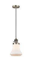 Innovations Lighting 201CSW-AB-G191 - Bellmont - 1 Light - 6 inch - Antique Brass - Cord hung - Mini Pendant