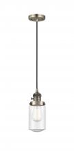 Innovations Lighting 201CSW-AB-G314 - Dover - 1 Light - 5 inch - Antique Brass - Cord hung - Mini Pendant