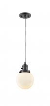 Innovations Lighting 201CSW-OB-G201-6 - Beacon - 1 Light - 6 inch - Oil Rubbed Bronze - Cord hung - Mini Pendant