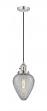 Innovations Lighting 201CSW-PN-G165 - Geneseo - 1 Light - 7 inch - Polished Nickel - Cord hung - Mini Pendant