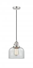 Innovations Lighting 201CSW-PN-G72 - Bell - 1 Light - 8 inch - Polished Nickel - Cord hung - Mini Pendant