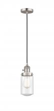 Innovations Lighting 201CSW-SN-G314 - Dover - 1 Light - 5 inch - Brushed Satin Nickel - Cord hung - Mini Pendant