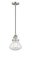 Innovations Lighting 201CSW-SN-G322 - Olean - 1 Light - 7 inch - Brushed Satin Nickel - Cord hung - Mini Pendant