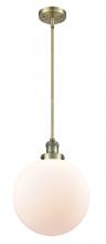 Innovations Lighting 201S-AB-G201-12 - Beacon - 1 Light - 12 inch - Antique Brass - Stem Hung - Mini Pendant