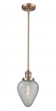 Innovations Lighting 201S-AC-G165 - Geneseo - 1 Light - 7 inch - Antique Copper - Stem Hung - Mini Pendant