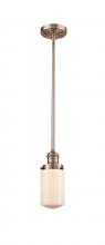Innovations Lighting 201S-AC-G311 - Dover - 1 Light - 5 inch - Antique Copper - Stem Hung - Mini Pendant