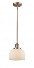 Innovations Lighting 201S-AC-G71 - Bell - 1 Light - 8 inch - Antique Copper - Stem Hung - Mini Pendant