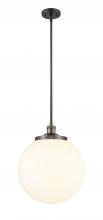 Innovations Lighting 201S-BAB-G201-14-LED - Beacon - 1 Light - 14 inch - Black Antique Brass - Stem Hung - Pendant