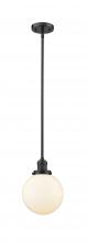 Innovations Lighting 201S-OB-G201-8 - Beacon - 1 Light - 8 inch - Oil Rubbed Bronze - Stem Hung - Mini Pendant